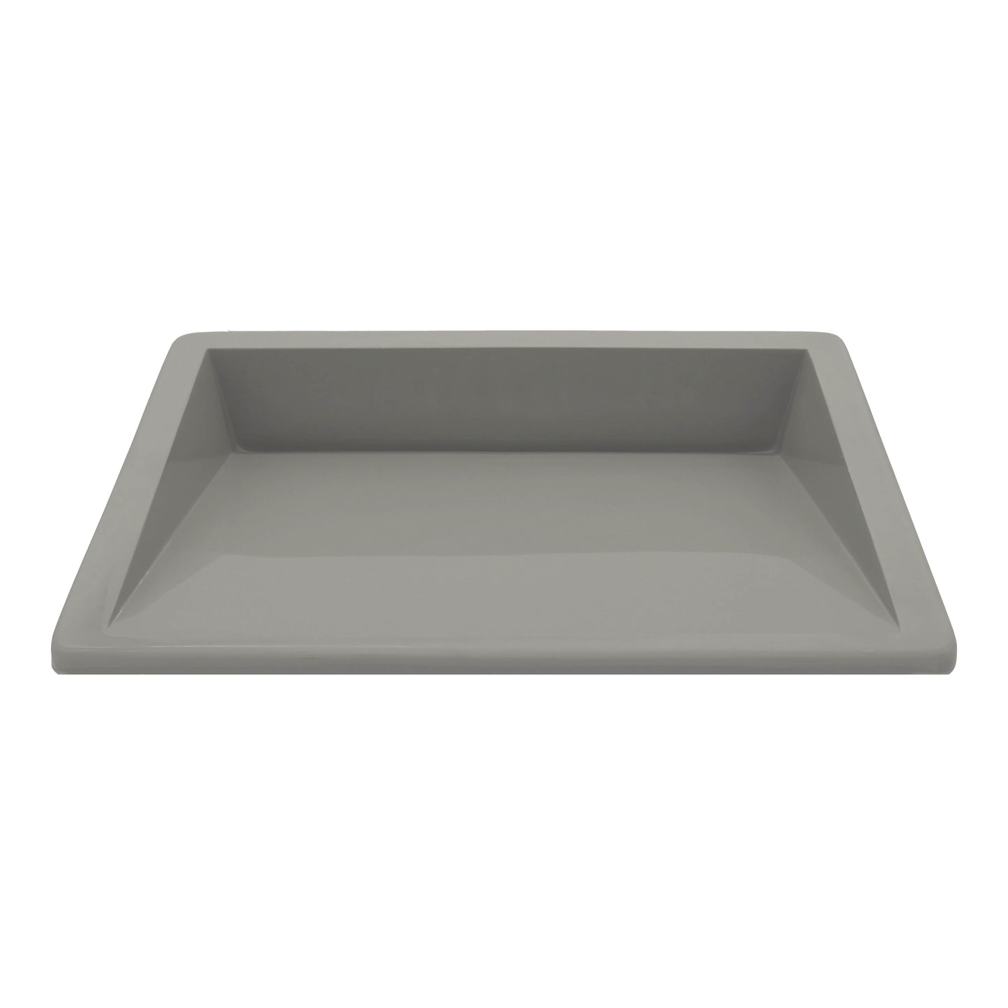 Undermount Ramp Sink 20" — Haze Gray Gloss | Cultured Marble