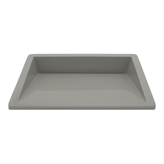 Undermount Ramp Sink 20" — Haze Gray Gloss | Cultured Marble